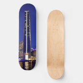 Skateboard Architecture de marina de Dubaï la nuit (Recto)