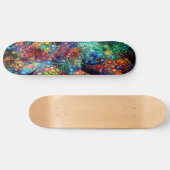 Skateboard Architecture Gothique Ancienne Avec Tissu Coloré (Horz)