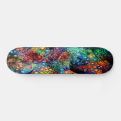 Skateboard Architecture Gothique Ancienne Avec Tissu Coloré (Horz)