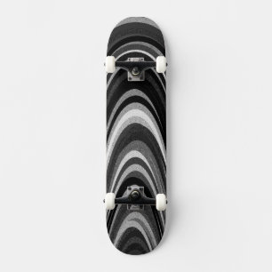 Skateboard Arcs noirs et blancs