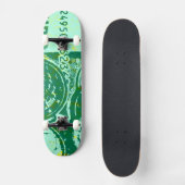 Skateboard Argent vert (Recto)