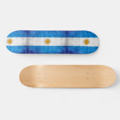 Skateboard Argentine Grunge Drapeau Personnalisé Pro Long Boa (Horz)