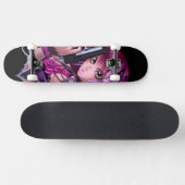Skateboard Arme à feu et fille Rose (Horz)