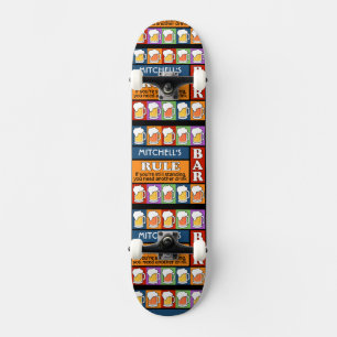 Skateboard ARMOIRE À BIÈRE Pop Art NOMBRE PERSONNALISÉ PLANCH