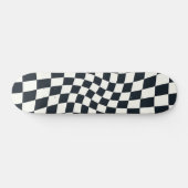 Skateboard Armoire Rétro Noir et Blanc Pastel Warboard (Horz)