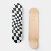 Skateboard Armoire Rétro Noir et Blanc Pastel Warboard (Recto)