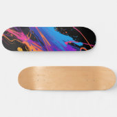 Skateboard Arrière - plan Abstrait de peinture colorée (Horz)
