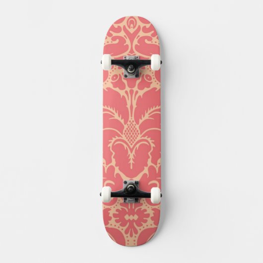 Skateboard Arrière - plan baroque de damassé de style (Recto)