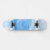 Skateboard Arrière - plan bleu abstrait d'aquarelle, texture (Horz)
