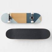 Skateboard Arrière - plan de formes géométriques en gris (Horz)