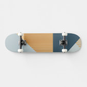 Skateboard Arrière - plan de formes géométriques en gris (Horz)