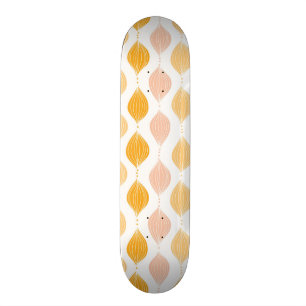 Skateboard Arrière - plan d'or abstrait de motif d'ogee