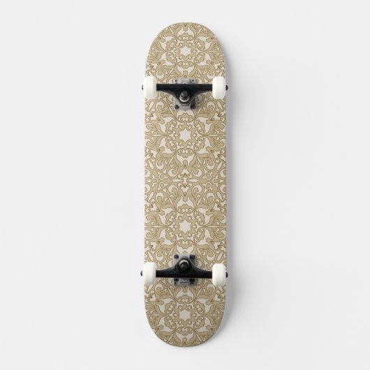 Skateboard Arrière - plan fleuri floral (Recto)