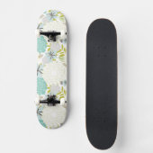 Skateboard Arrière - plan floral (Recto)