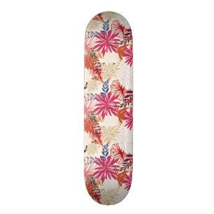 Skateboard Arrière - plan floral 3