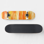 Skateboard Arrière - plan jaune abstrait d'aquarelle (Horz)