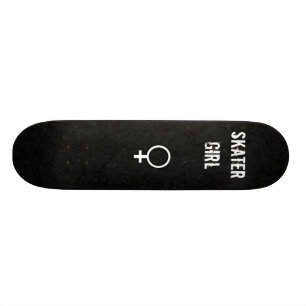 Skateboard Arrière - plan noir, symbole femelle, patineur,