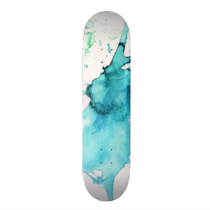 Skateboard Arrière - plan peint à la main 2 d'aquarelle