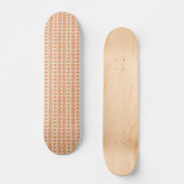 Skateboard Arrière - plan rayé orange et blanc avec (Recto)