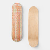 Skateboard Arrière - plan rayé orange et blanc avec (Recto)
