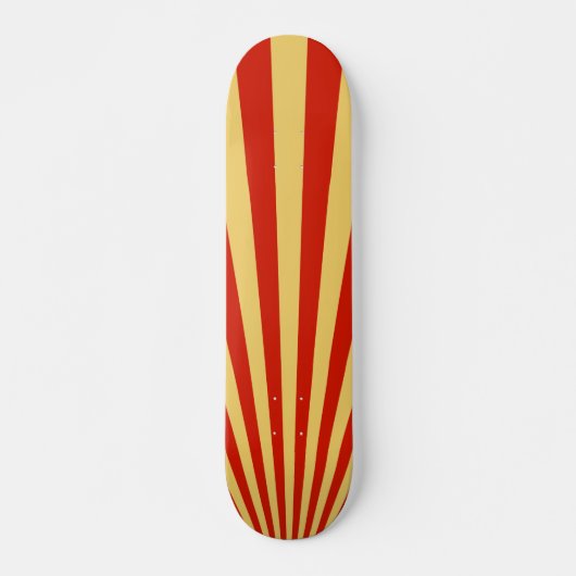 Skateboard Arrière - plan Retro Flame Sun Rays (Devant)
