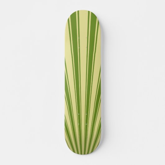 Skateboard Arrière - plan Retro Green Funky Sun Rays (Devant)