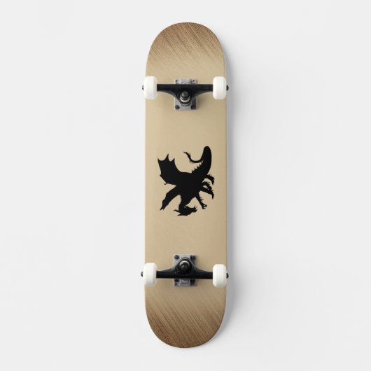Skateboard Arrière - plan rustique Black Dragon (Recto)