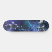 Skateboard Arrière - plan spatial avec étoiles (Horz)