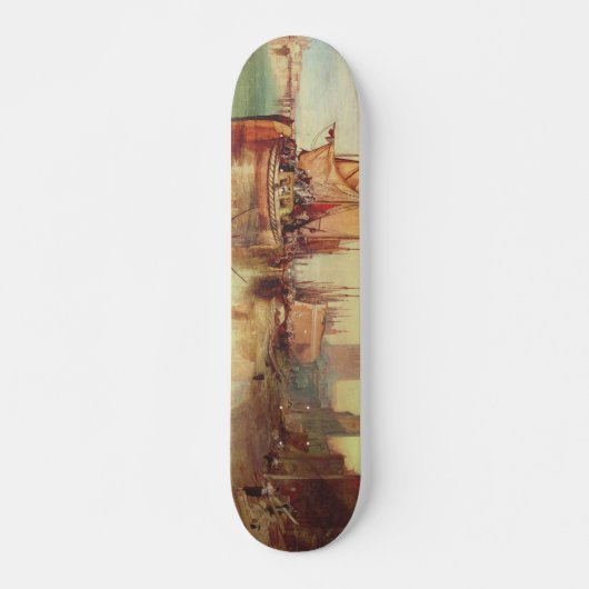 Skateboard Arrivée d'un paquebot par Joseph Turner (Devant)