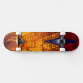 Skateboard Art Abstrait 66 Platins à roulettes (Horz)