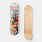 Skateboard Art Abstrait coloré (Recto)