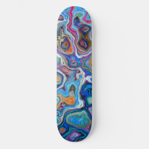 Skateboard Art abstrait coloré motifs psychédéliques cool