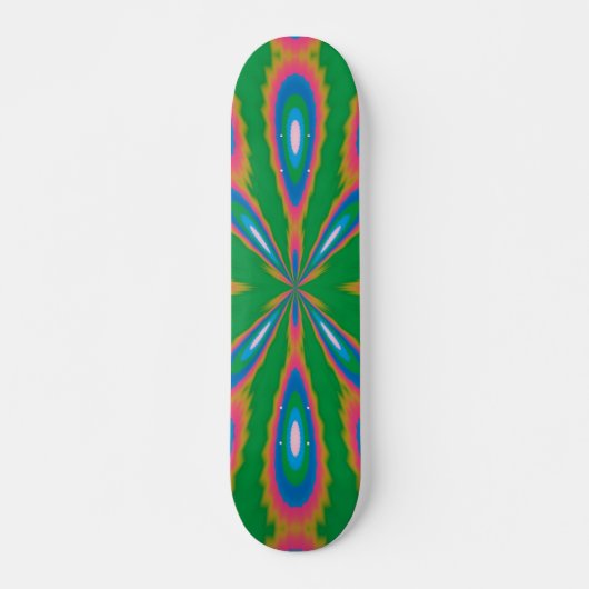 Skateboard Art abstrait de jardin funky (Devant)