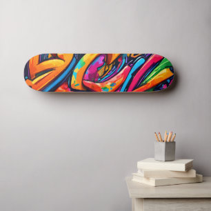 Skateboard Art abstrait de style graffiti