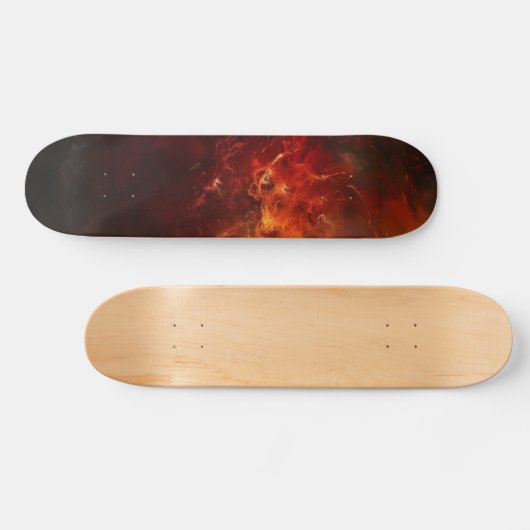Skateboard Art Abstrait du feu (Horz)