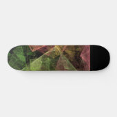 Skateboard Art abstrait espace cubique (Horz)