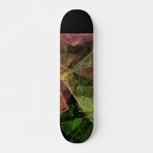 Skateboard Art abstrait espace cubique