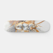 Skateboard Art Abstrait et tigre cool (Horz)