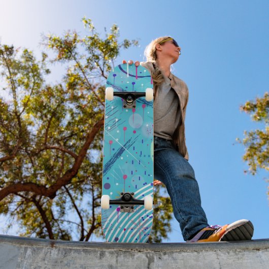 Skateboard Art abstrait : Étoiles dans le ciel (Extérieur 1)