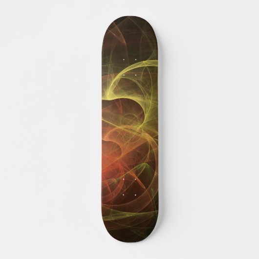 Skateboard Art abstrait Flamme magique (Devant)