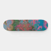 Skateboard Art abstrait fractal de récif corallien (Horz)