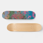 Skateboard Art abstrait fractal de récif corallien (Horz)