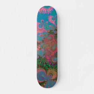Skateboard Art abstrait fractal de récif corallien