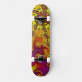 Skateboard Art abstrait funky fractal spirale vibrant voyant (Recto)