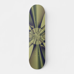 Skateboard Art abstrait géométrique moderne terreux