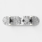Skateboard Art Abstrait noir blanc Cool (Horz)