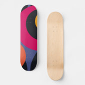 Skateboard Art Abstrait rétro (Recto)