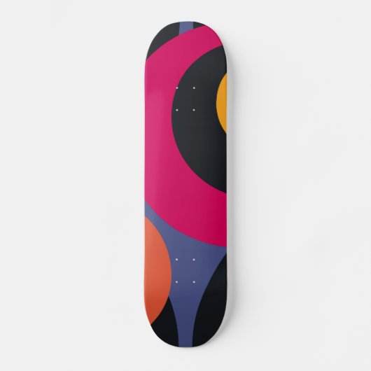 Skateboard Art Abstrait rétro (Recto)