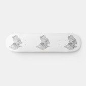 Skateboard Art carte australien (Horz)