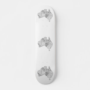 Skateboard Art carte australien